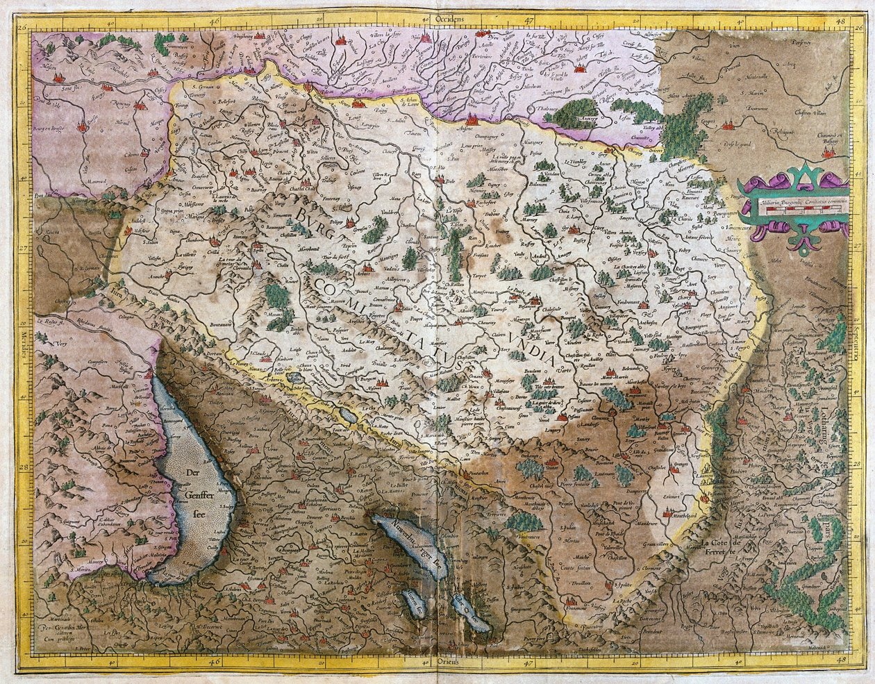 Burgund, Frankreich (Stich) von Unknown artist