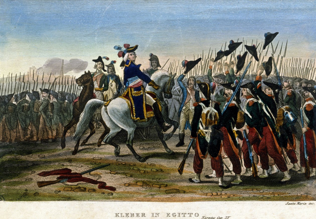 Ägyptische Expedition (1798-1801): General Jean Baptiste Kleber (1753-1800) in Ägypten. Napoleon Bonaparte überließ ihm im August 1799 das Oberkommando der Armee. von Unknown artist