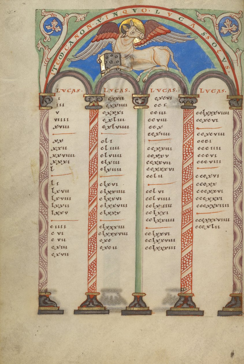 Kanontafel-Seite von Unknown artist