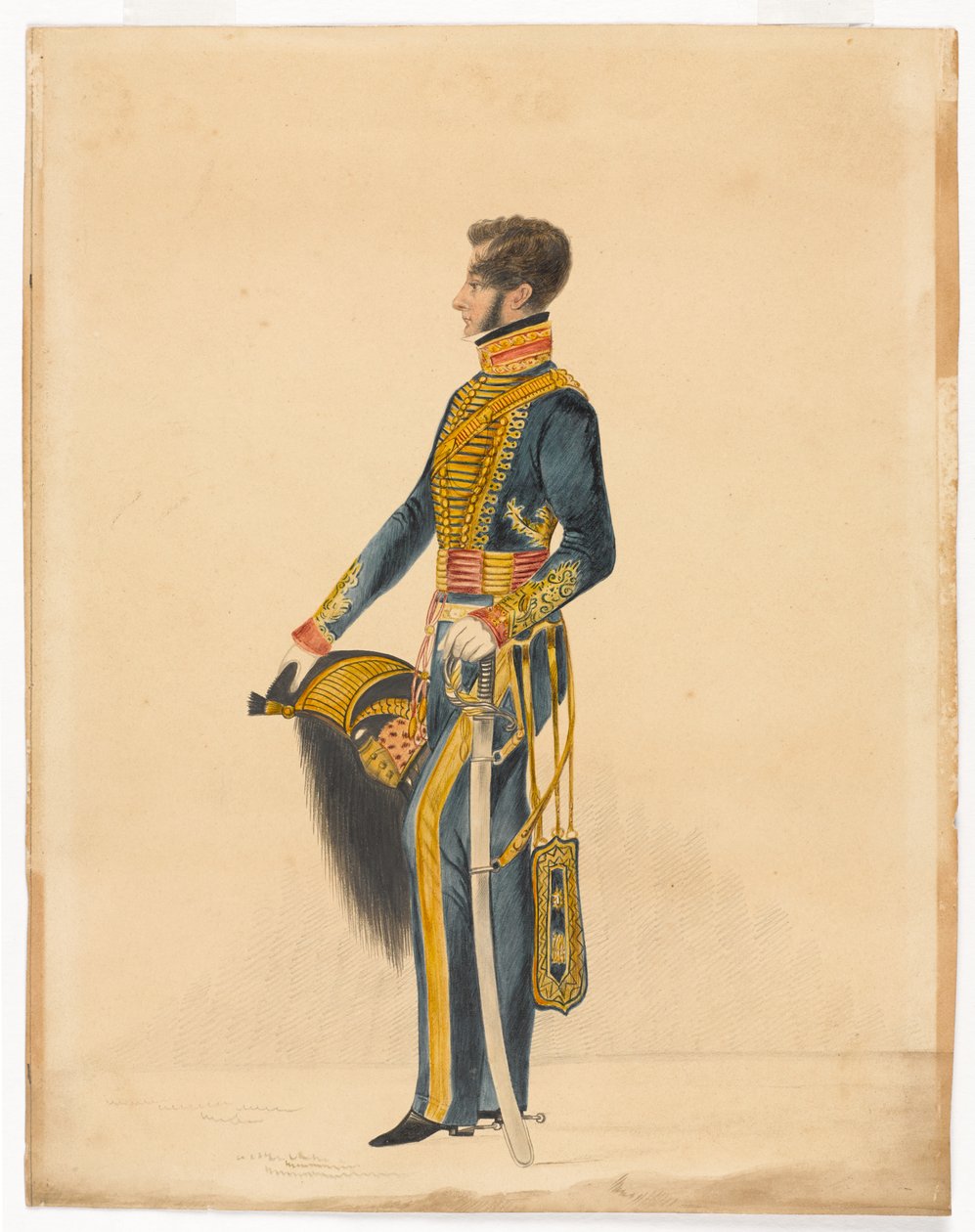 Hauptmann William Brett, Bombay Horse Artillery von Unknown artist