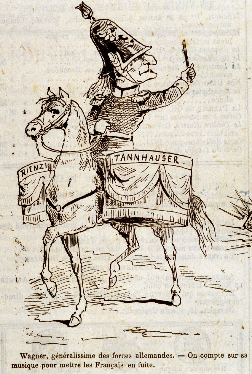 Karikatur von Wagner, Generalissimus der deutschen Streitkräfte - in „L