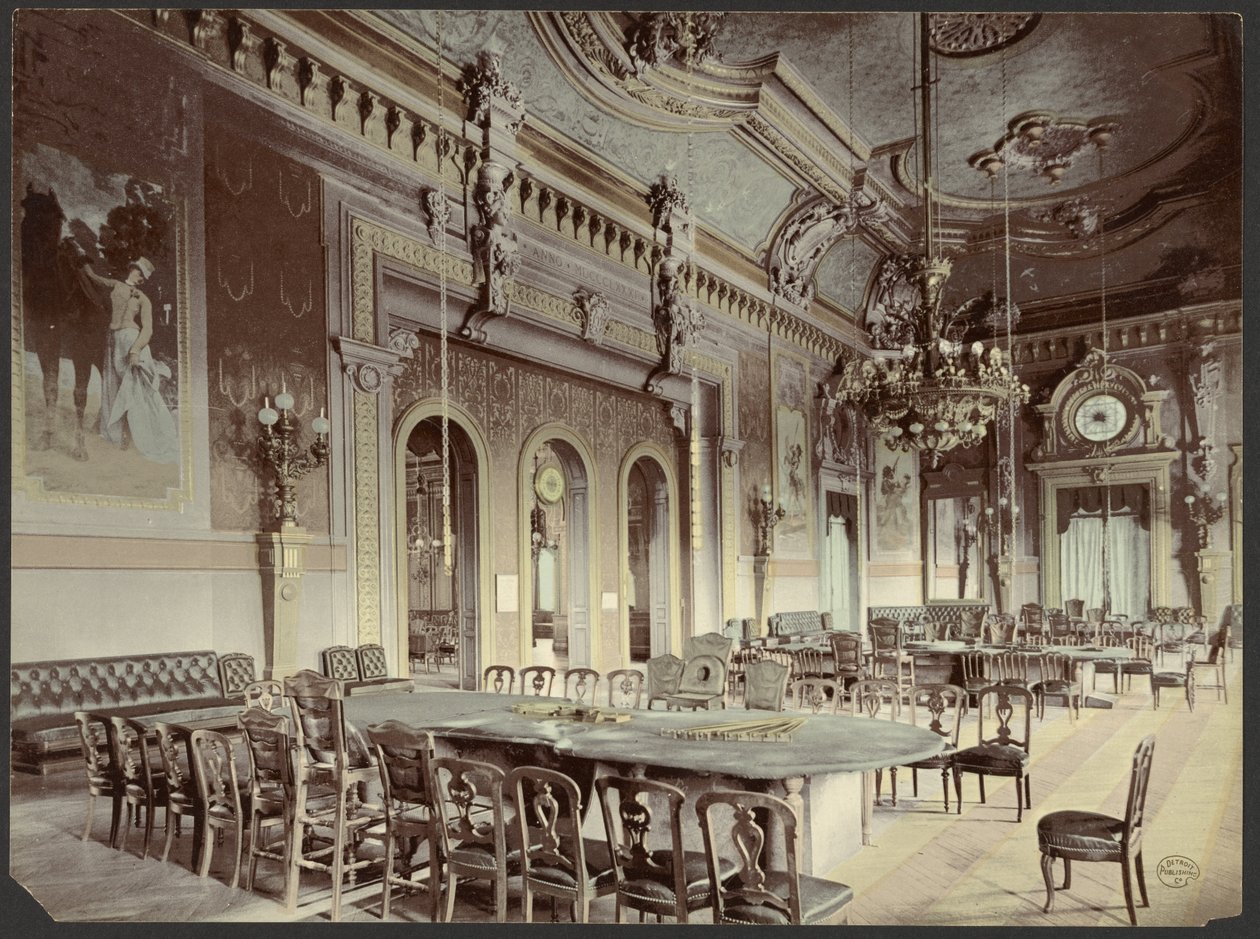 Casino - Monte Carlo, "Trente et Quarante"-Saal von Unknown artist