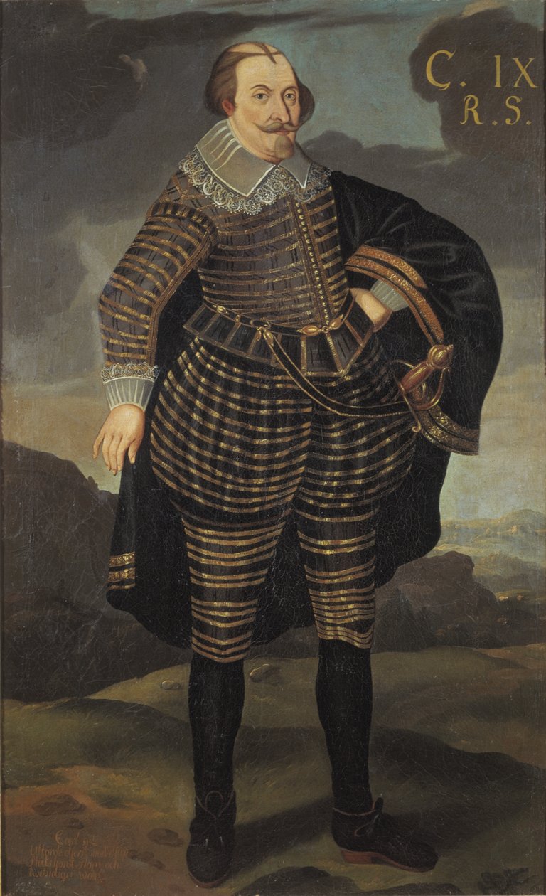 Porträt von König Karl IX. von Schweden (1550-1611) von Unknown artist
