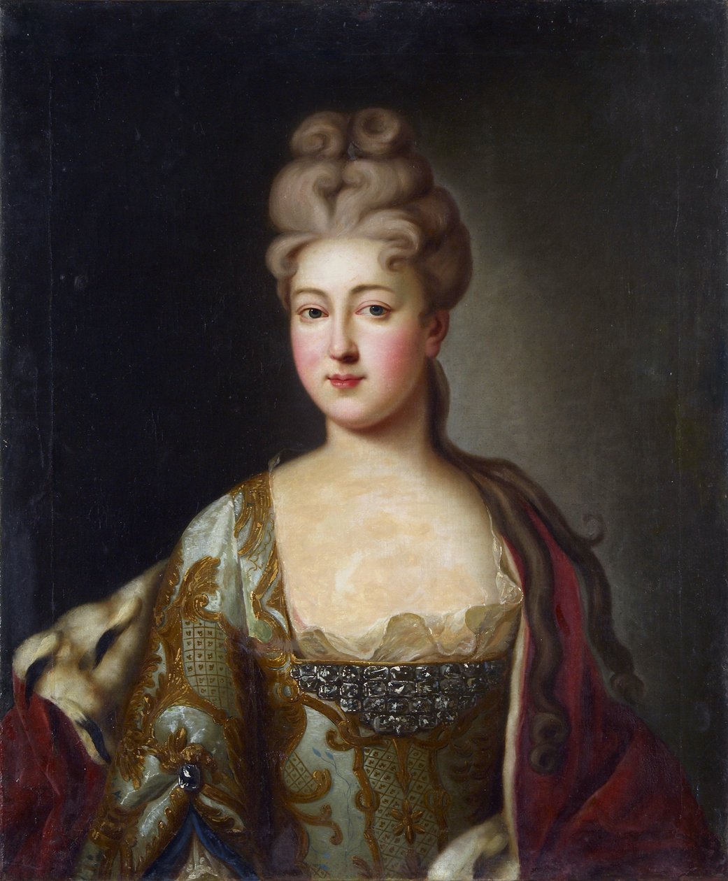 Porträt der Prinzessin Charlotte von Braunschweig-Wolfenbüttel (1694-1715), Ehefrau des Zarewitsch Alexei Petrowitsch von Russland von Unknown artist