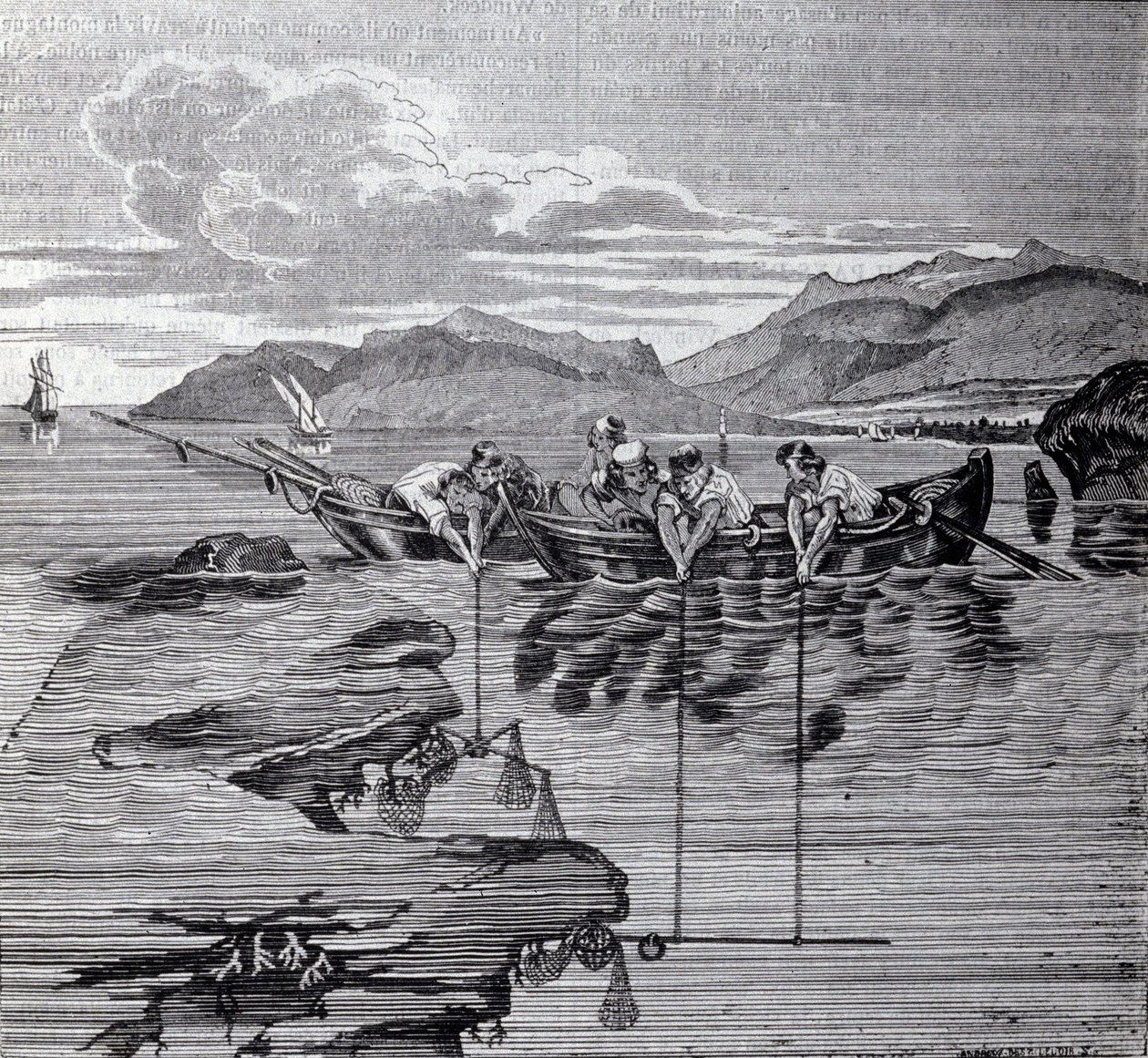 Korallenfischen mit Hilfe von Salaber und Ausrüstung von Unknown artist
