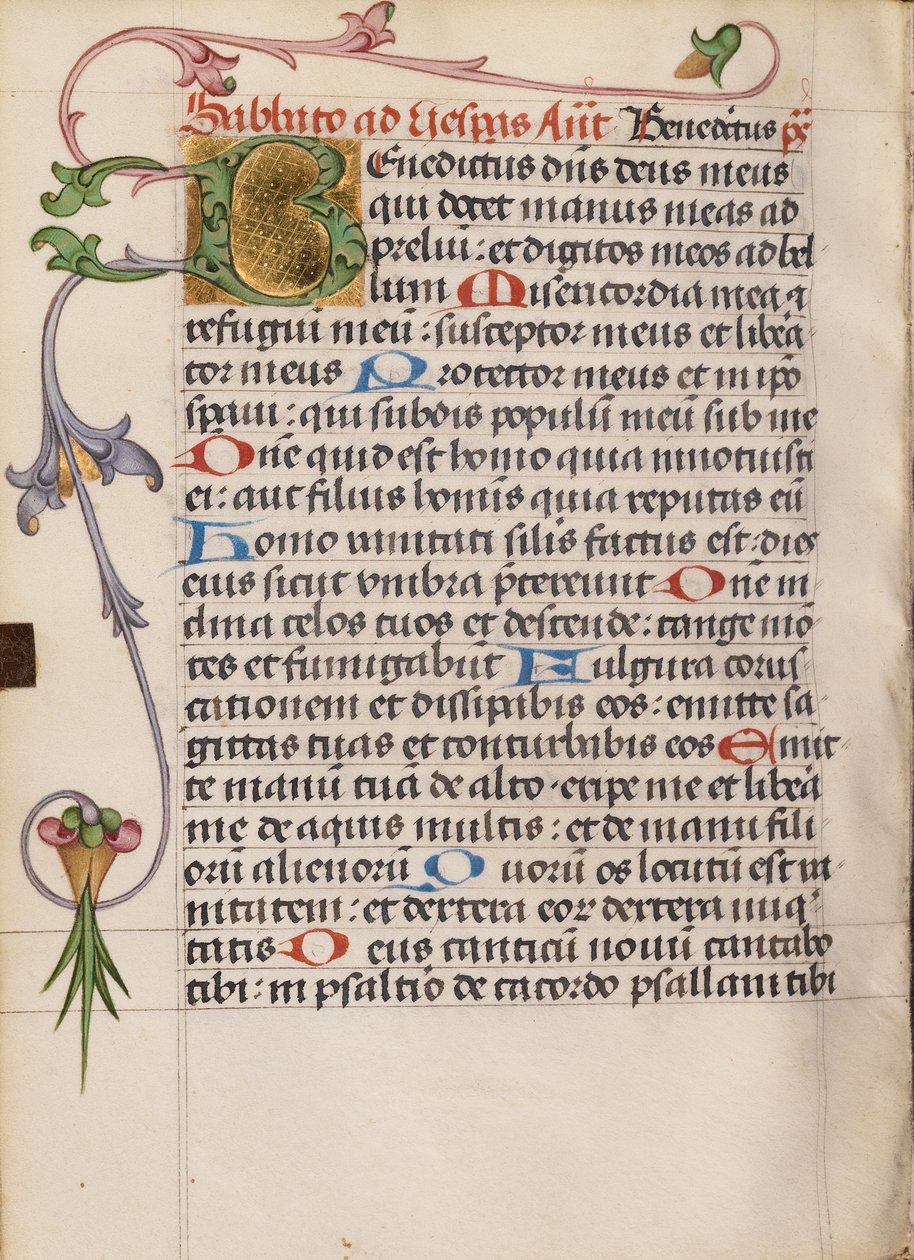 Dekorierter Initialbuchstabe B von Unknown artist