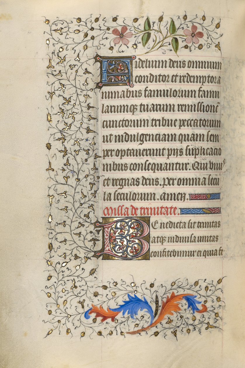Geschmückte Initiale F; Geschmückte Initiale B von Unknown artist