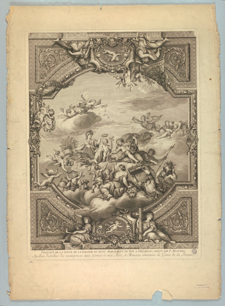 Dekorationen von Lebrun und Mignard im Schloss Versailles von Unknown artist