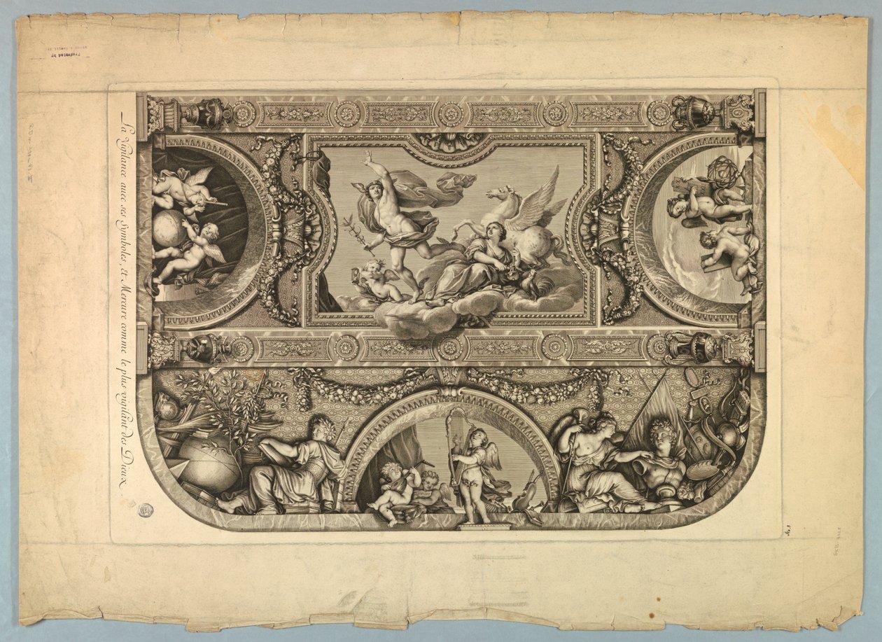 Dekorationen von LeBrun und Mignard im Schloss Versailles von Unknown artist