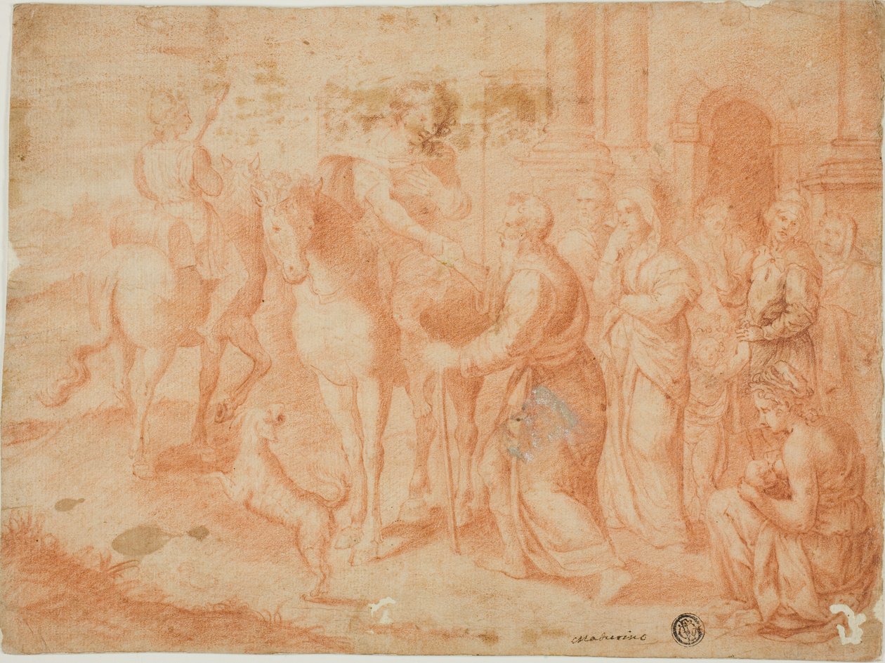 Abreise des Tobias von Unknown artist
