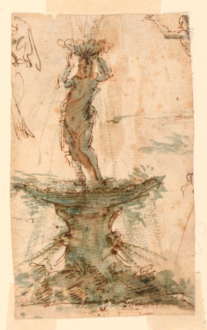 Entwurf für einen Brunnen von Unknown artist
