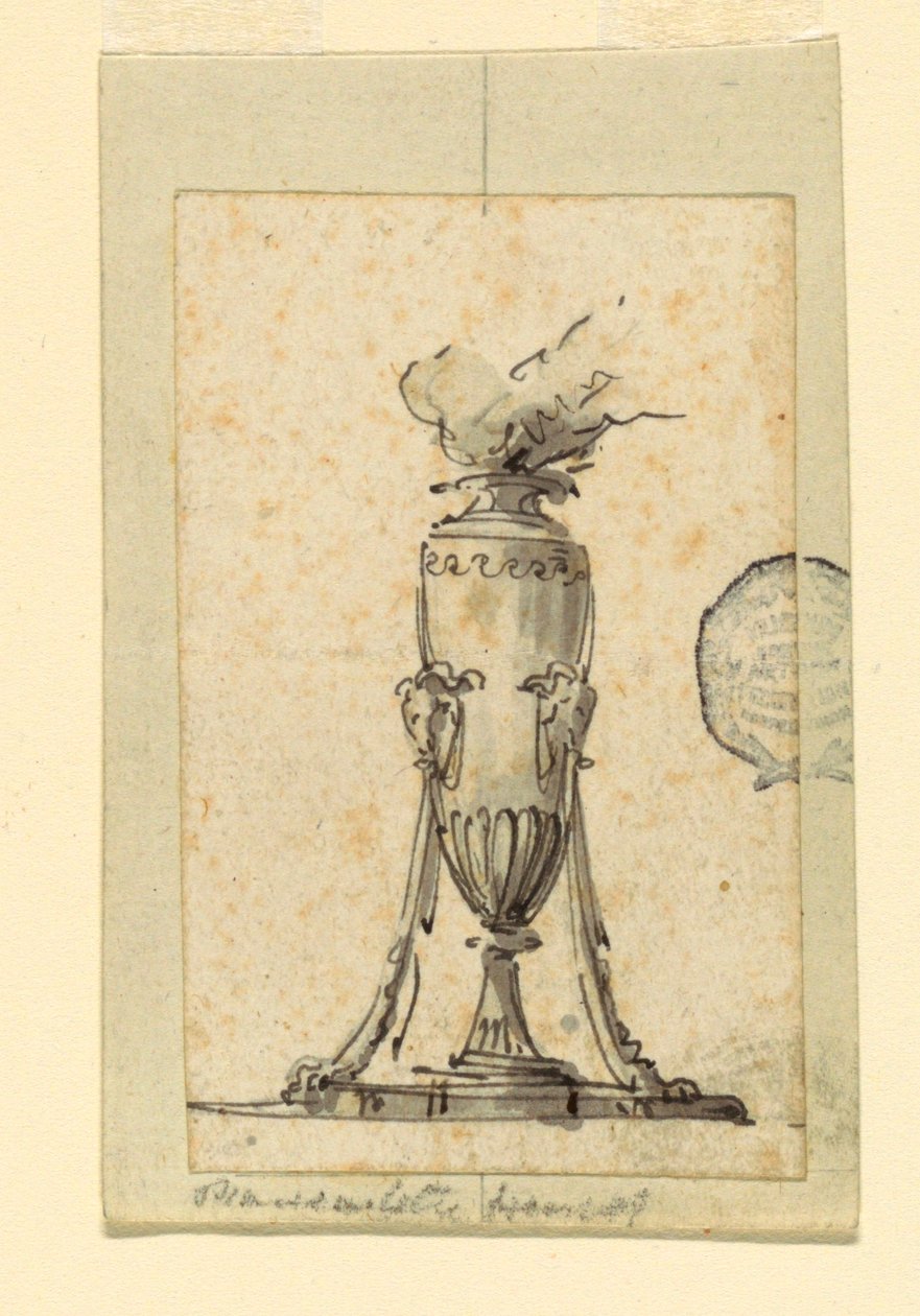 Entwurf für eine Lampe von Unknown artist