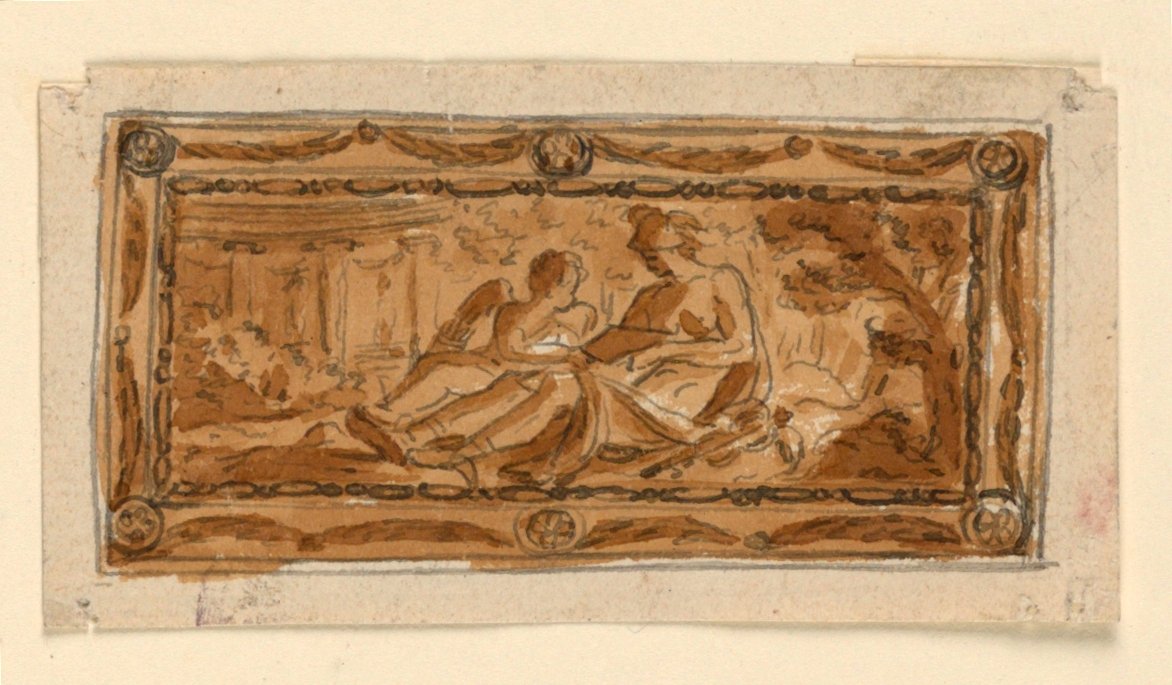 Entwurf für den Deckel einer Schnupftabakdose von Unknown artist