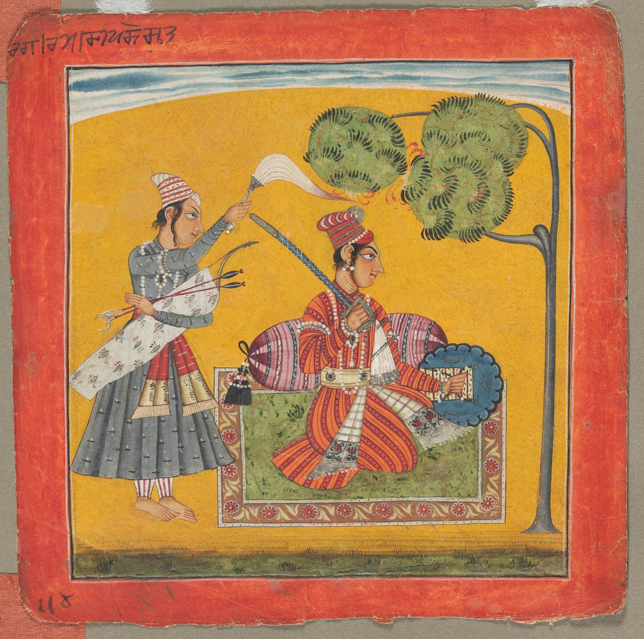 Dipak Raga, eine der sechsunddreißig Melodien (Ragamala): Personifizierung der Liebe von Unknown artist