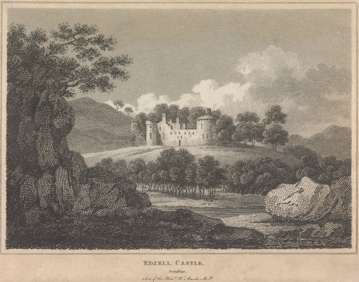 Edzell Castle, [Forfarshire?]; Seite 101 (Band Eins) von Unknown artist