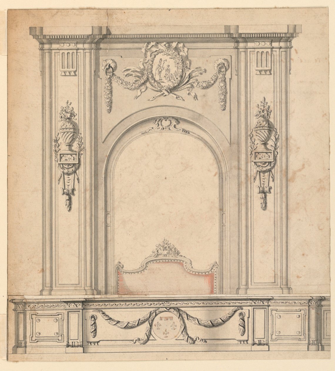 Erhebung einer Bettalkove für Philippe, Herzog von Orléans, der Regent von Unknown artist