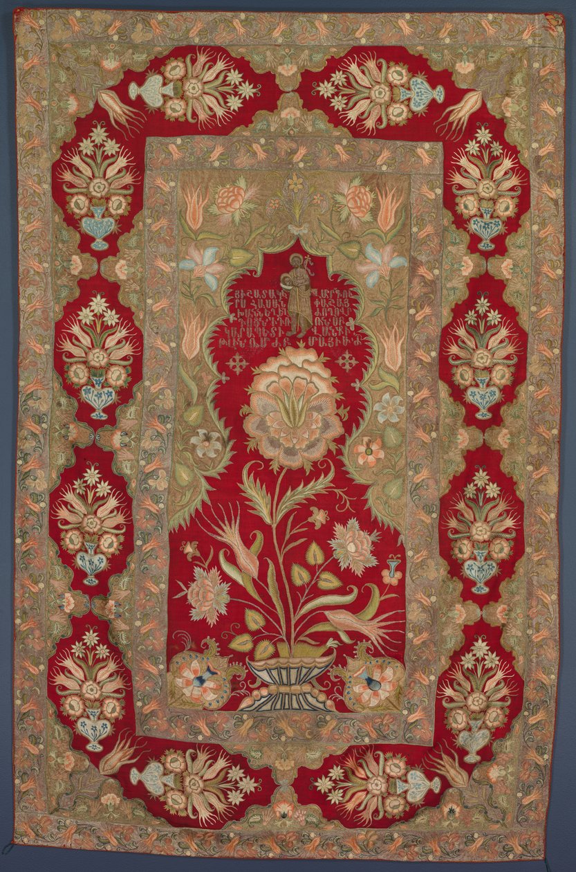Bestickter armenischer liturgischer Vorhang von Unknown artist