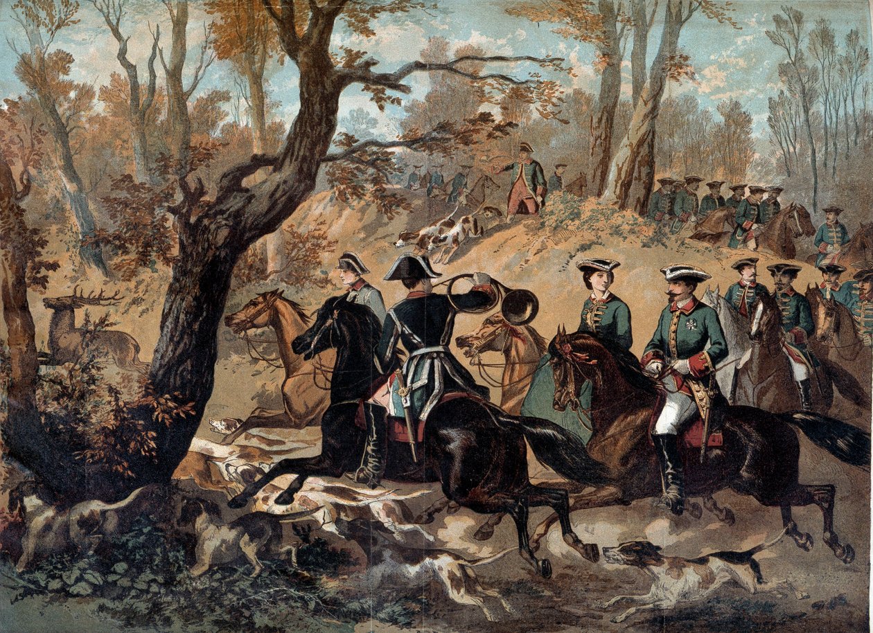 Kaiser Napoleon III. (1808-1873) auf der Jagd von Unknown artist