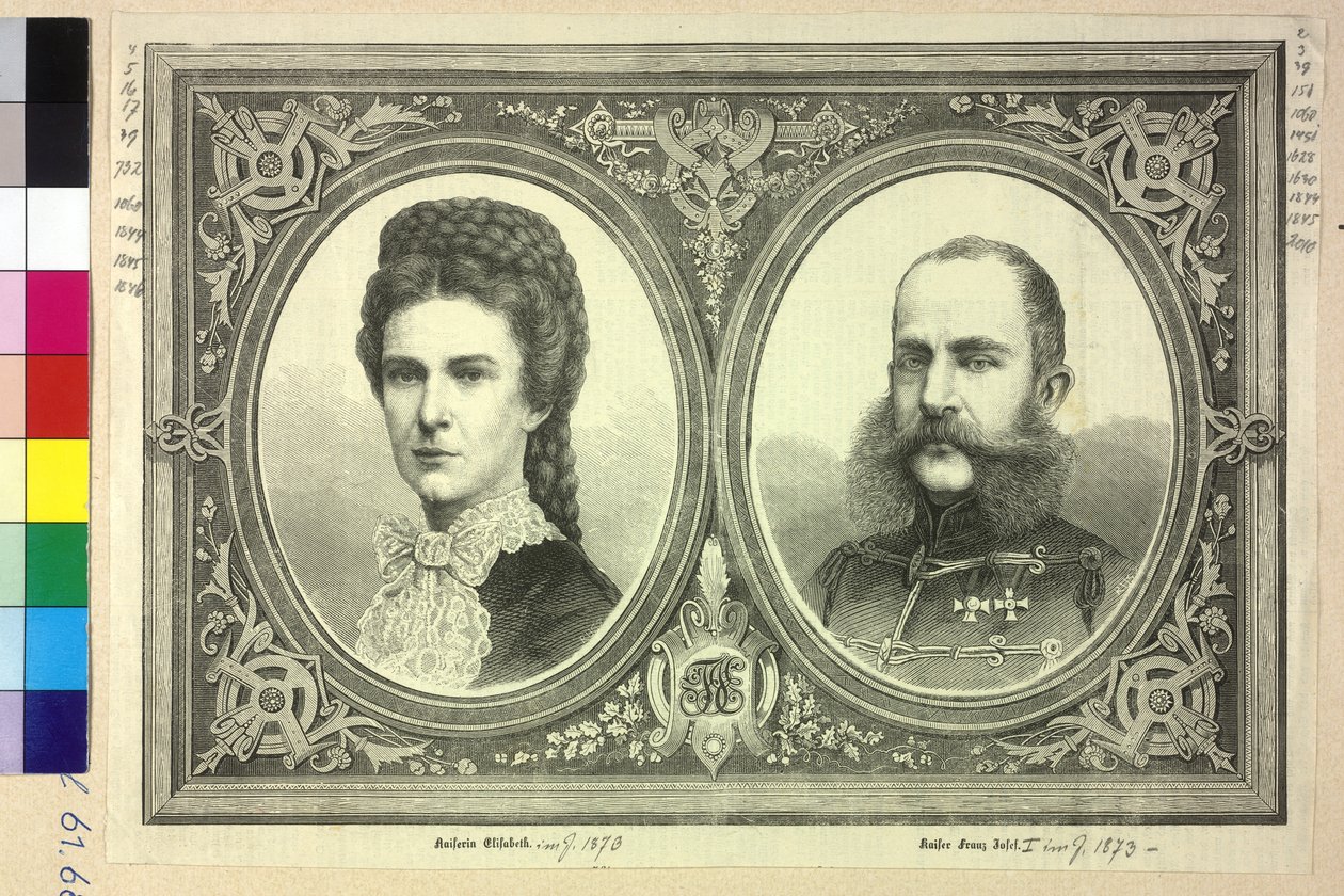 Kaiser von Österreich und Elisabeth Franz Joseph I. von Unknown artist