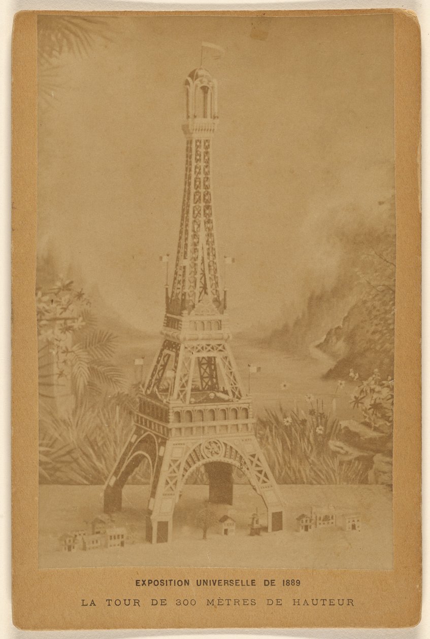 Weltausstellung 1889. Der 300 Meter hohe Turm von Unknown artist