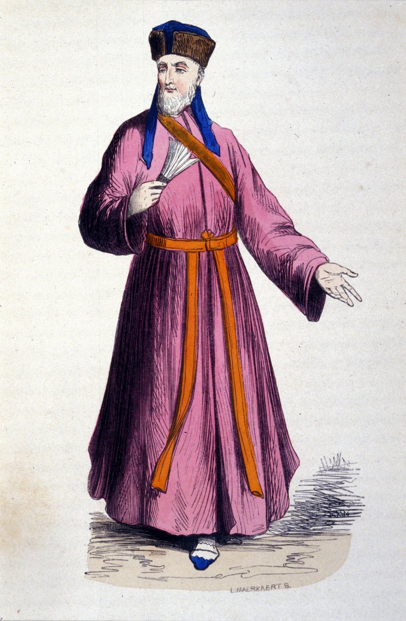 Pater Matteo Ricci (1552-1610), italienischer Jesuit, Gründer der katholischen Mission in China von Unknown artist