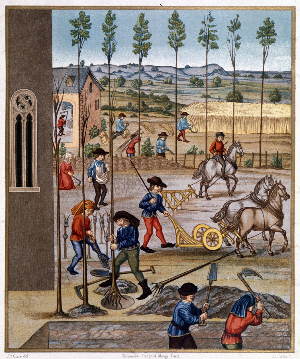 Feldarbeit - Miniatur von Unknown artist