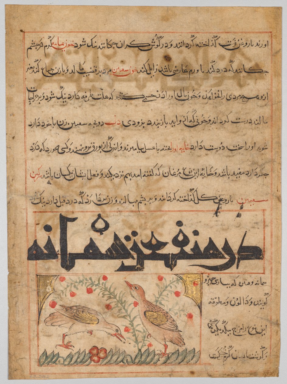 Folio aus einem persischen Manafi