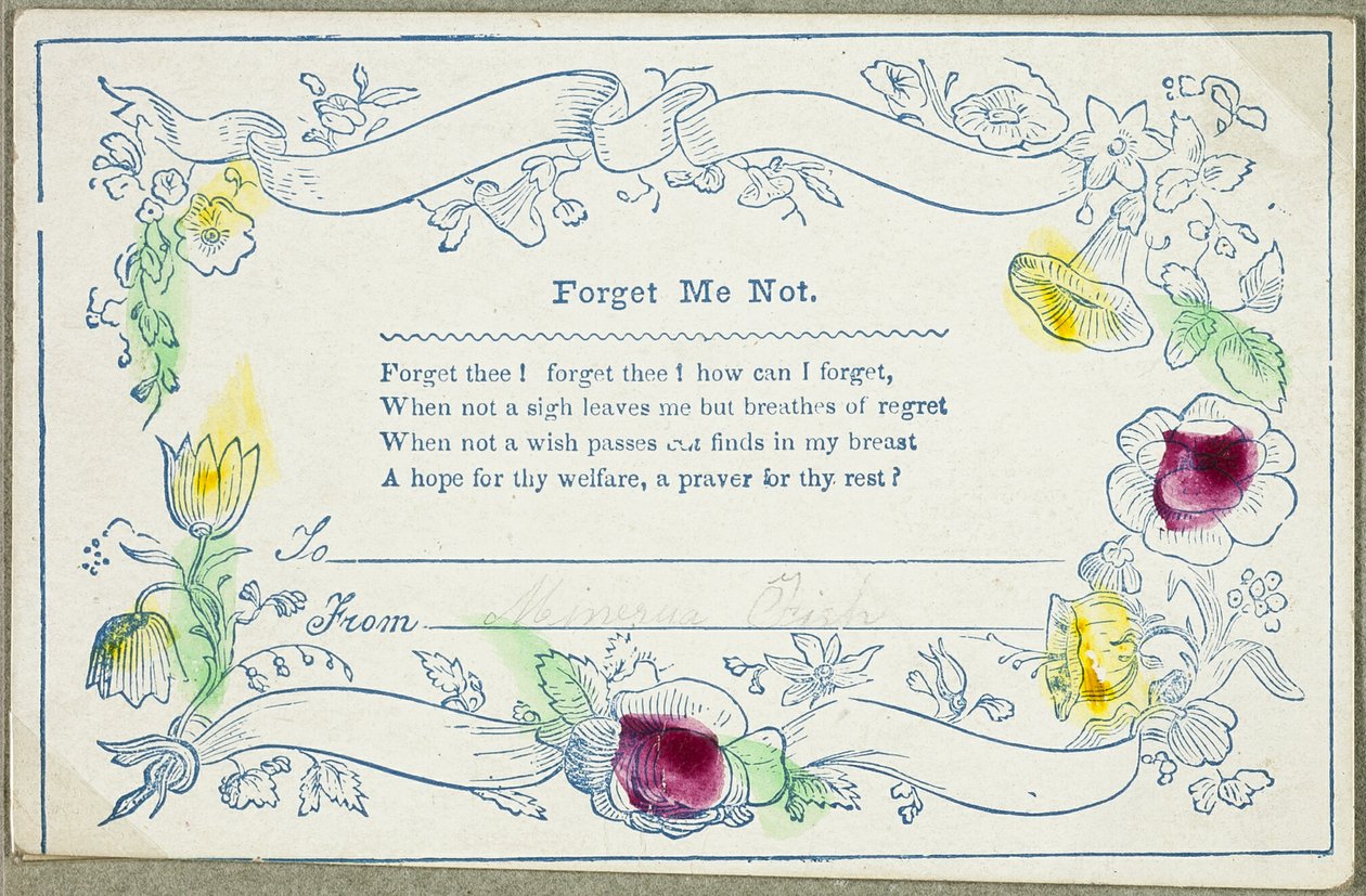 Vergissmeinnicht (Valentinstag) von Unknown artist