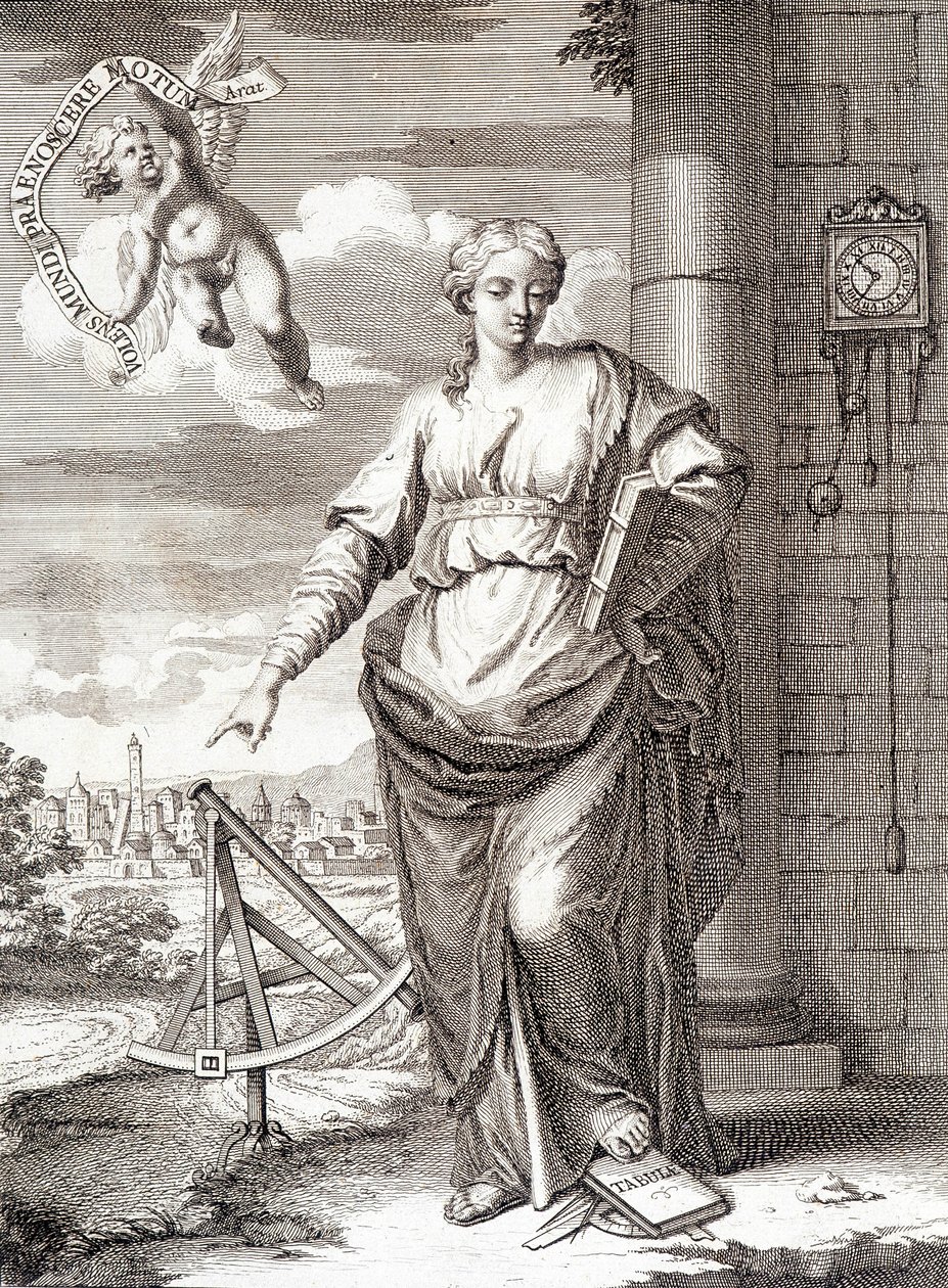 Frontispiz von „Ephemerides Jahre 1775-1786“ von Eusachio Zanotto von Unknown artist