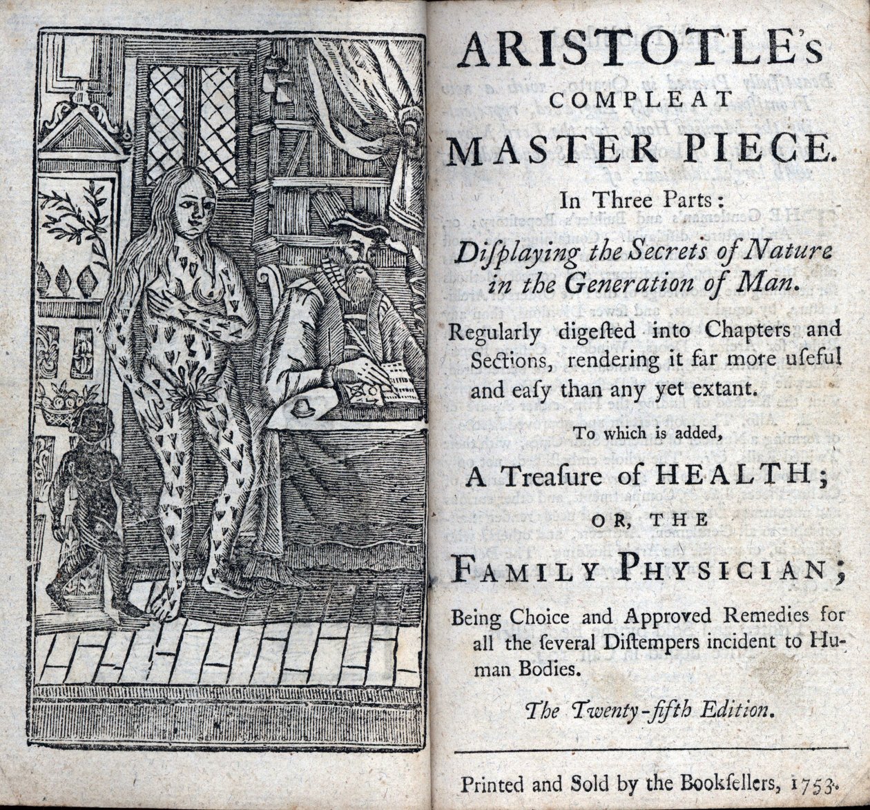 Frontispiz einer medizinischen Abhandlung des griechischen Philosophen Aristoteles (384-322 v. Chr.) von Unknown artist