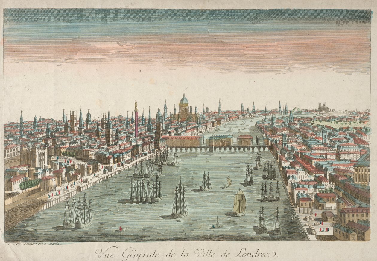 Gesamtansicht von London von Unknown artist