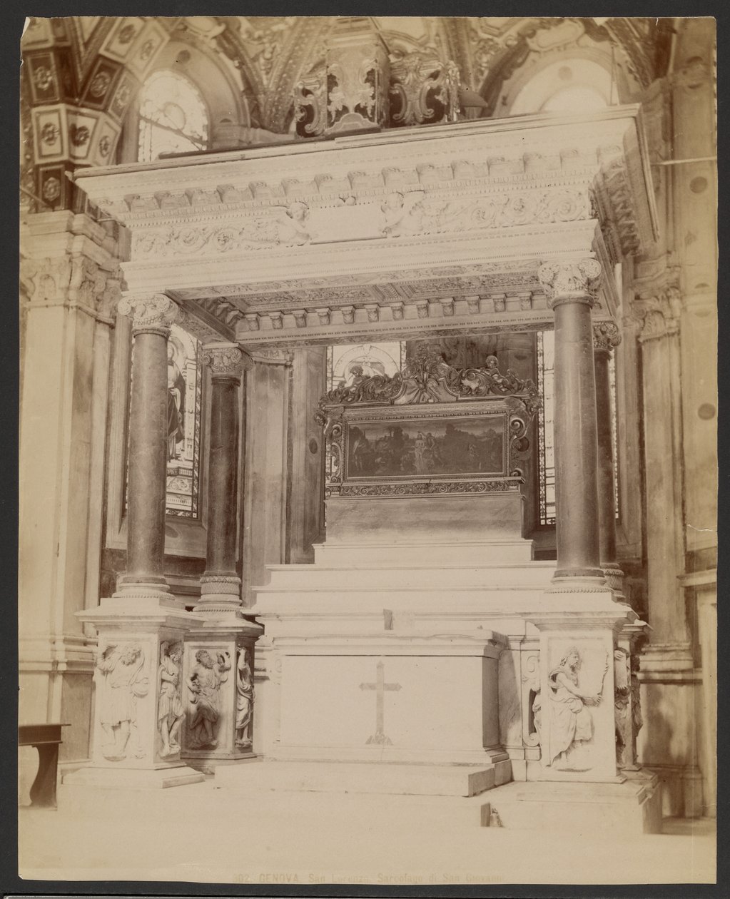 Genua, San Lorenzo, Sarkophag des Heiligen Johannes von Unknown artist