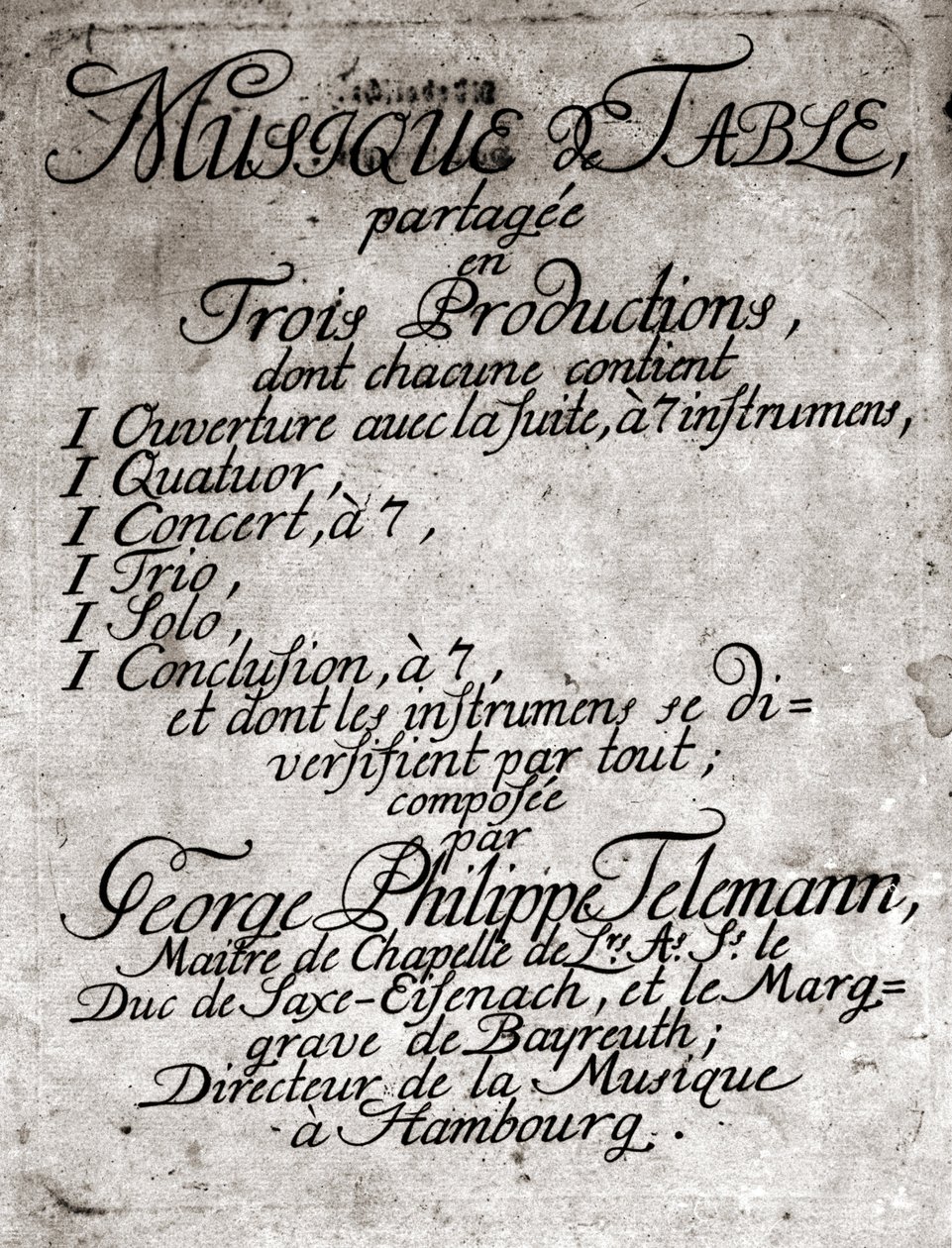 Georg Philipp Telemann. Deutscher Komponist (Magdeburg) von Unknown artist