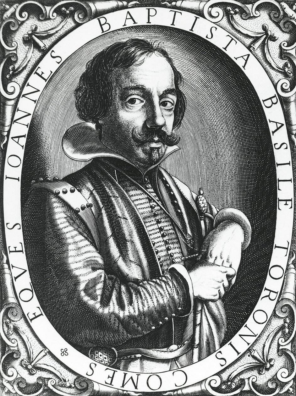 Giambattista Basile, neapolitanischer Dichter, Makler und Märchensammler von Unknown artist