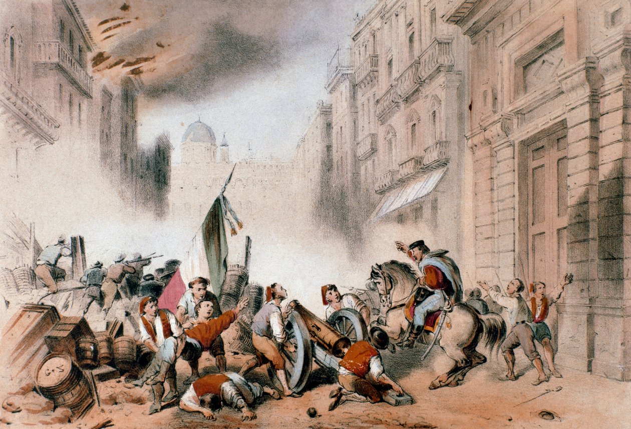 Giuseppe Garibaldi betritt Palermo, 26. Mai 1860 von Unknown artist