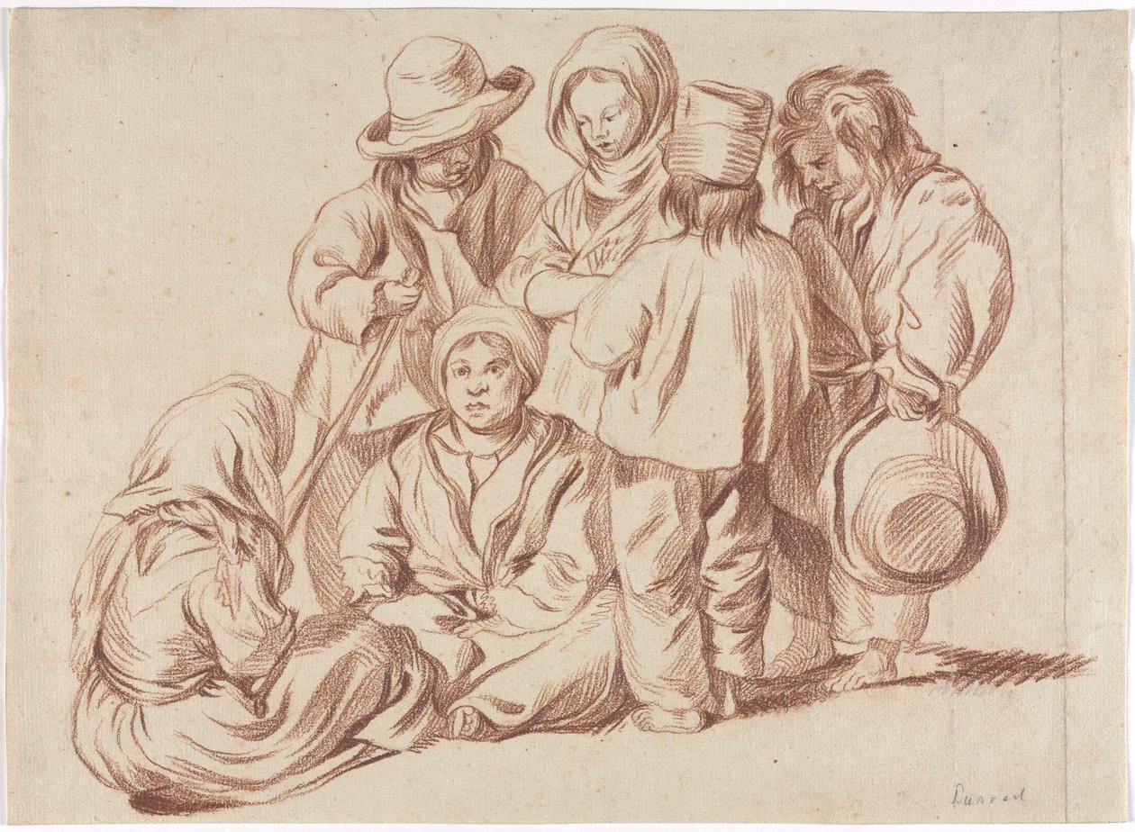Gruppe von sechs Kindern von Unknown artist