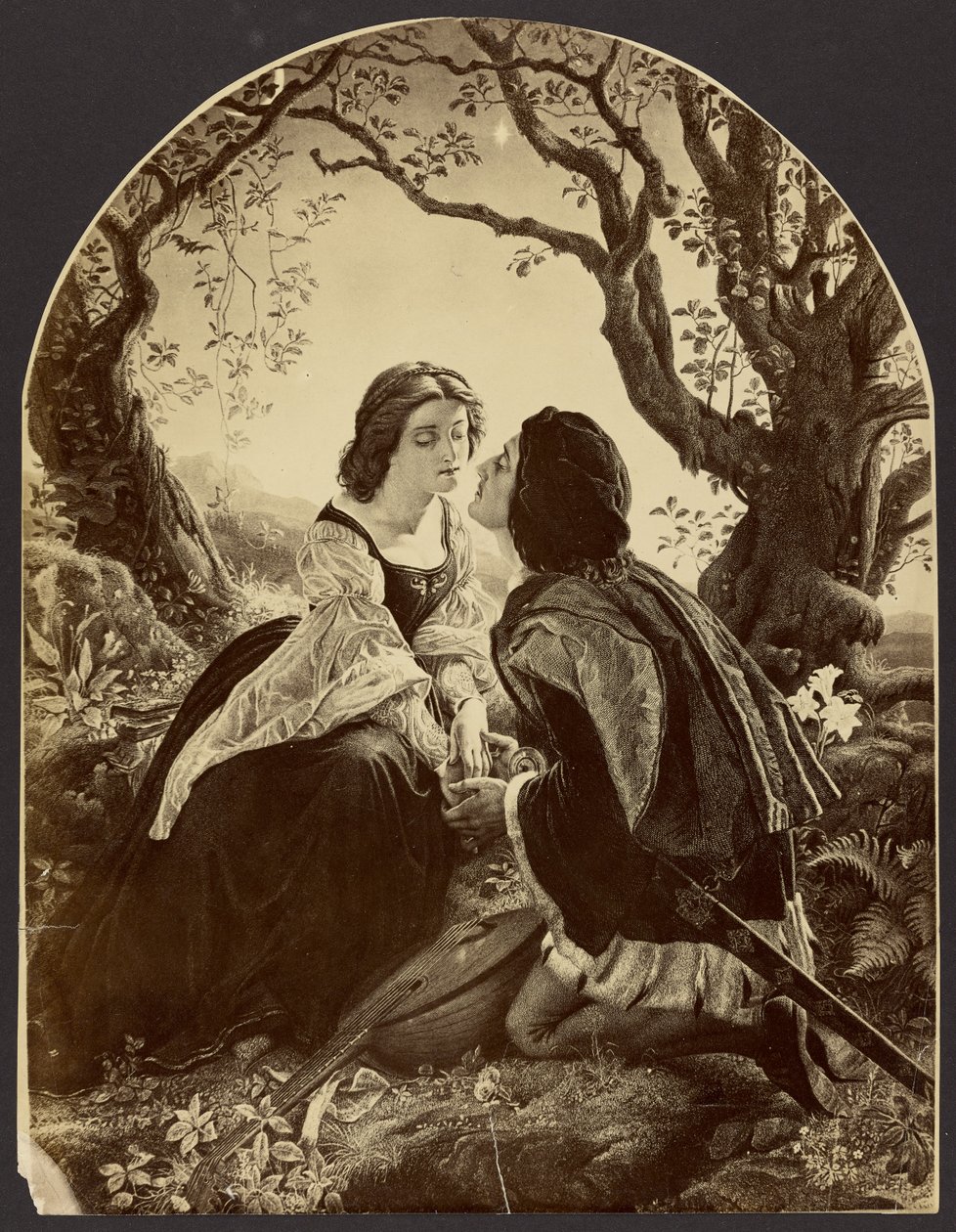 Hesperus, der Abendstern, heilig für Liebende, 1855 von Sir Joseph Noel Paton von Unknown artist