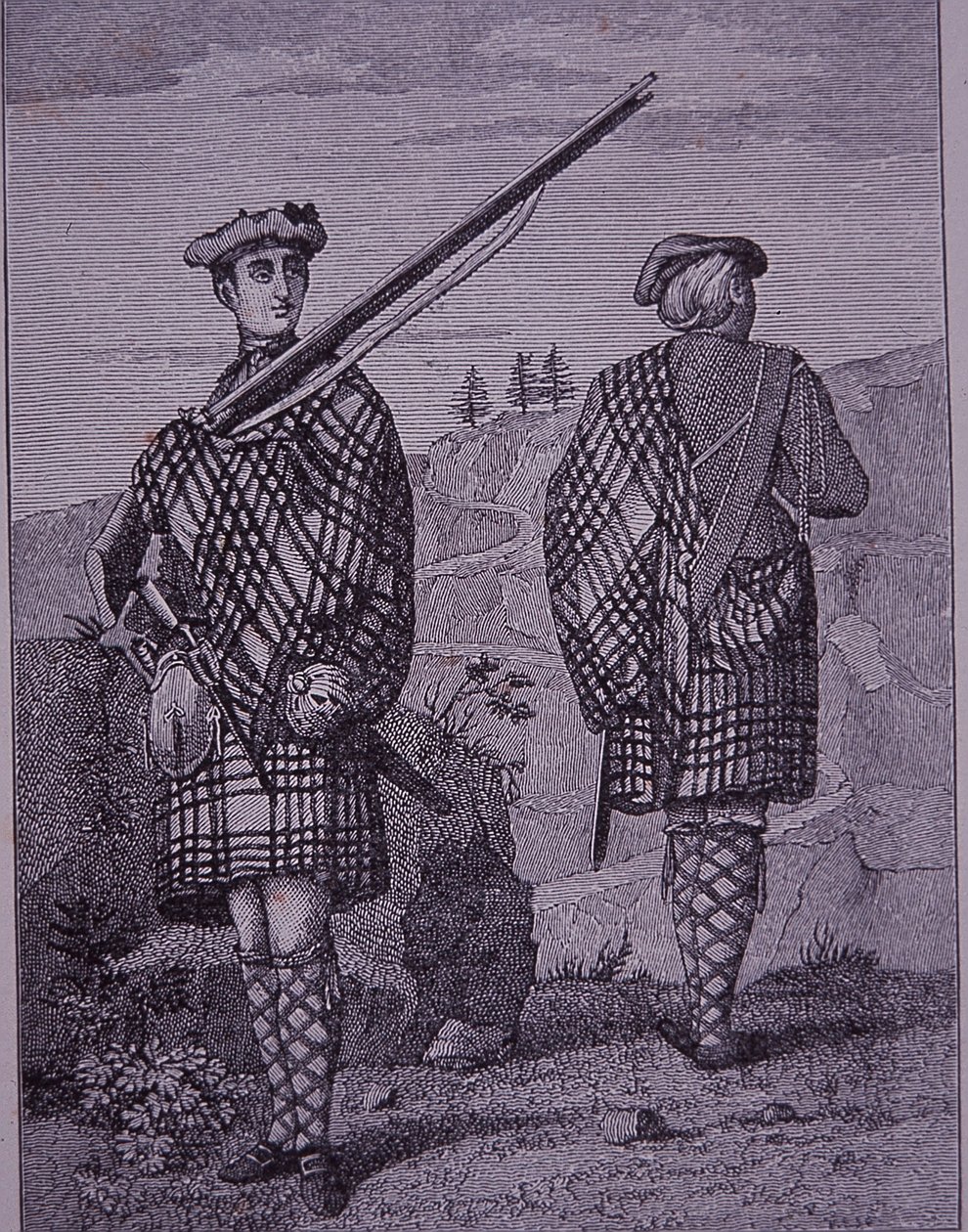 Hochlandsoldaten Ende des 18. Jahrhunderts von Unknown artist