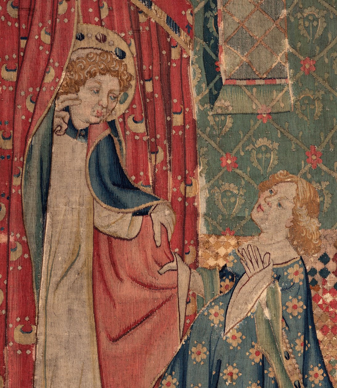 Geschichte von St. Piat und St. Eleuthère, Szene 11: Die Versuchungen des St. Eleuthère (Detail) von Unknown artist