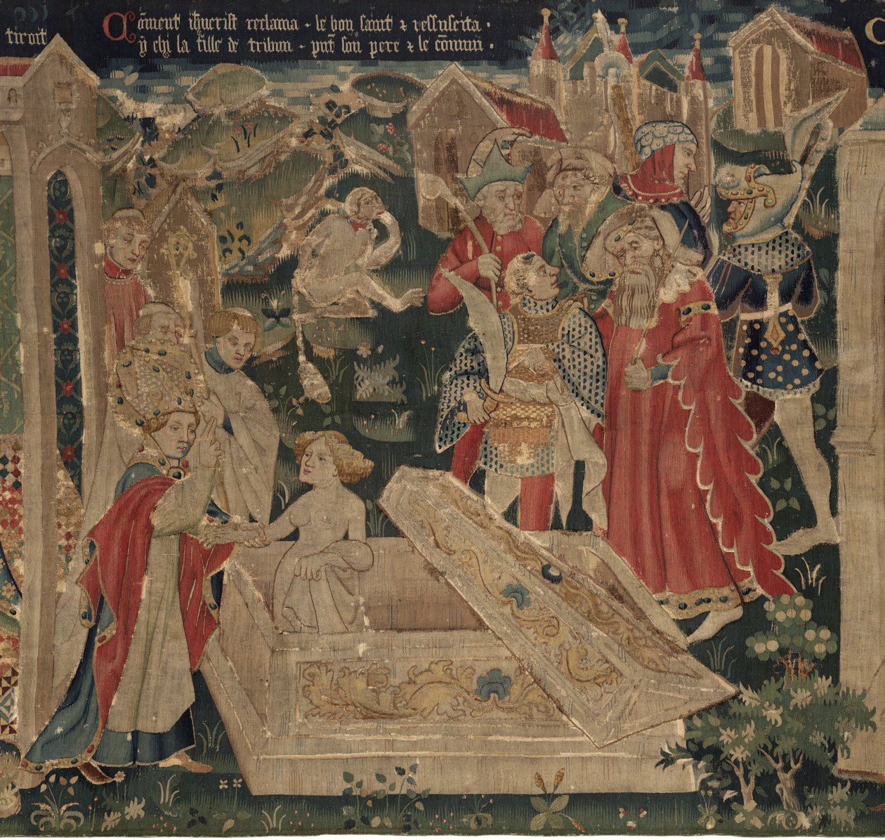 Geschichte von St. Piat und St. Eleuthère, Szene 12: Die Auferstehung der Tochter des Tribuns von Unknown artist