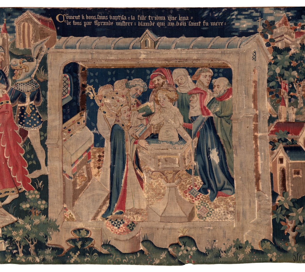 Geschichte von Saint Piat und Saint Eleuthère, Szene 13: Taufe von Blanda von Unknown artist