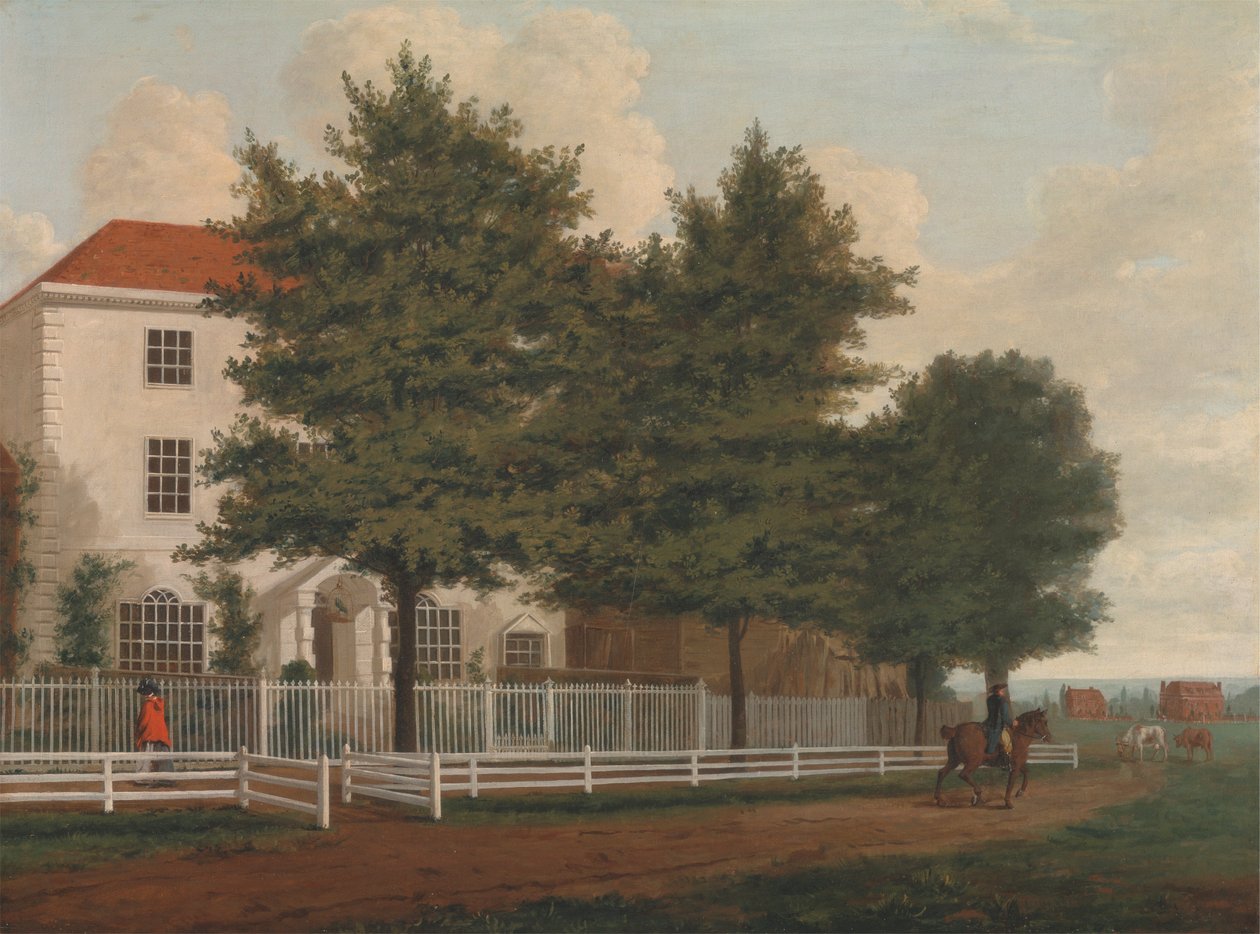 Haus auf einem Gemeindeland von Unknown artist