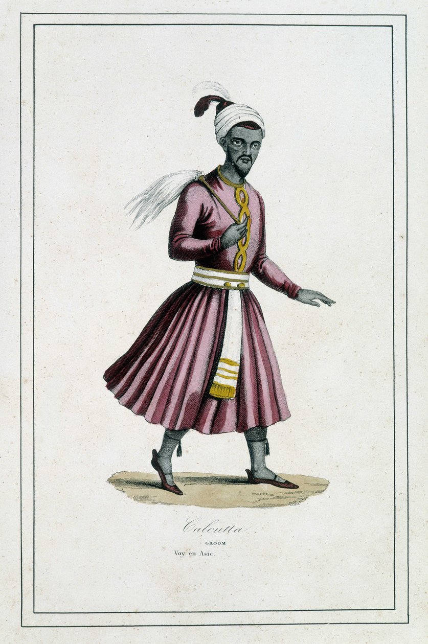 Indien: Diener von Kalkutta - in "Die verschiedenen Völker der Erde" von Pater Paul Jonhanneaud, Librairie des Bons livres von Unknown artist