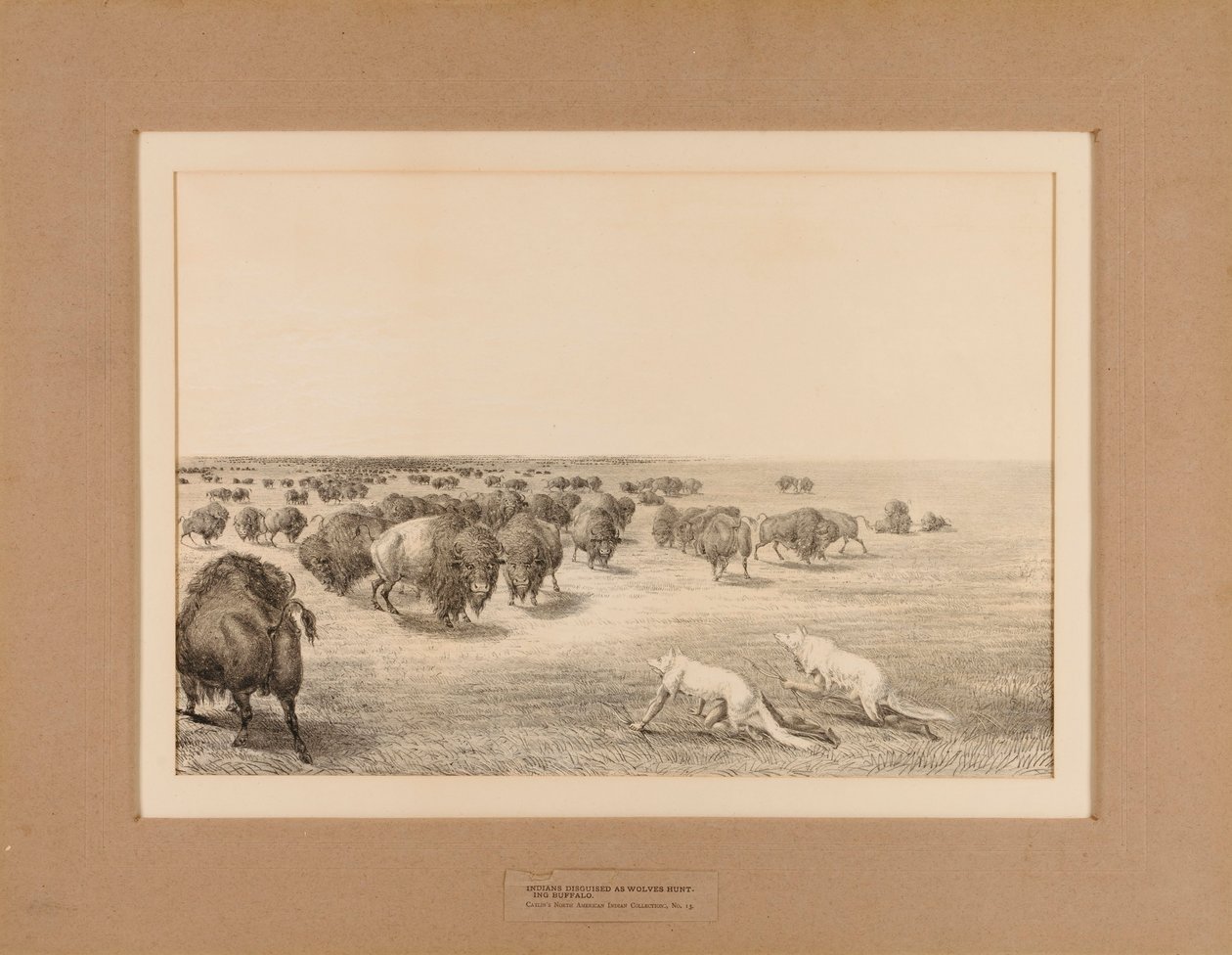 Indianer als Wölfe verkleidet--Nr. 13 von Unknown artist