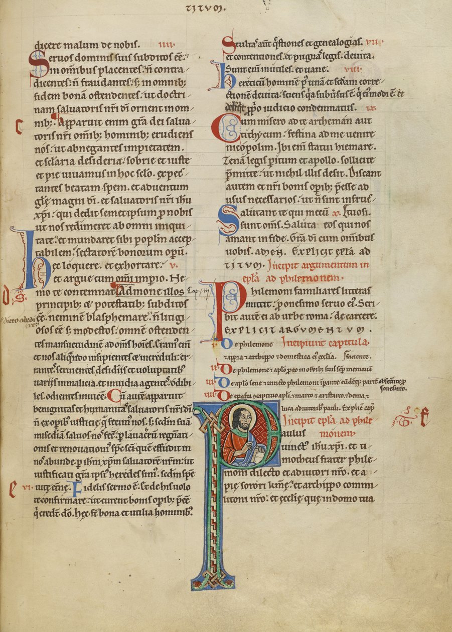 Initiale P: Heiliger Paulus von Unknown artist