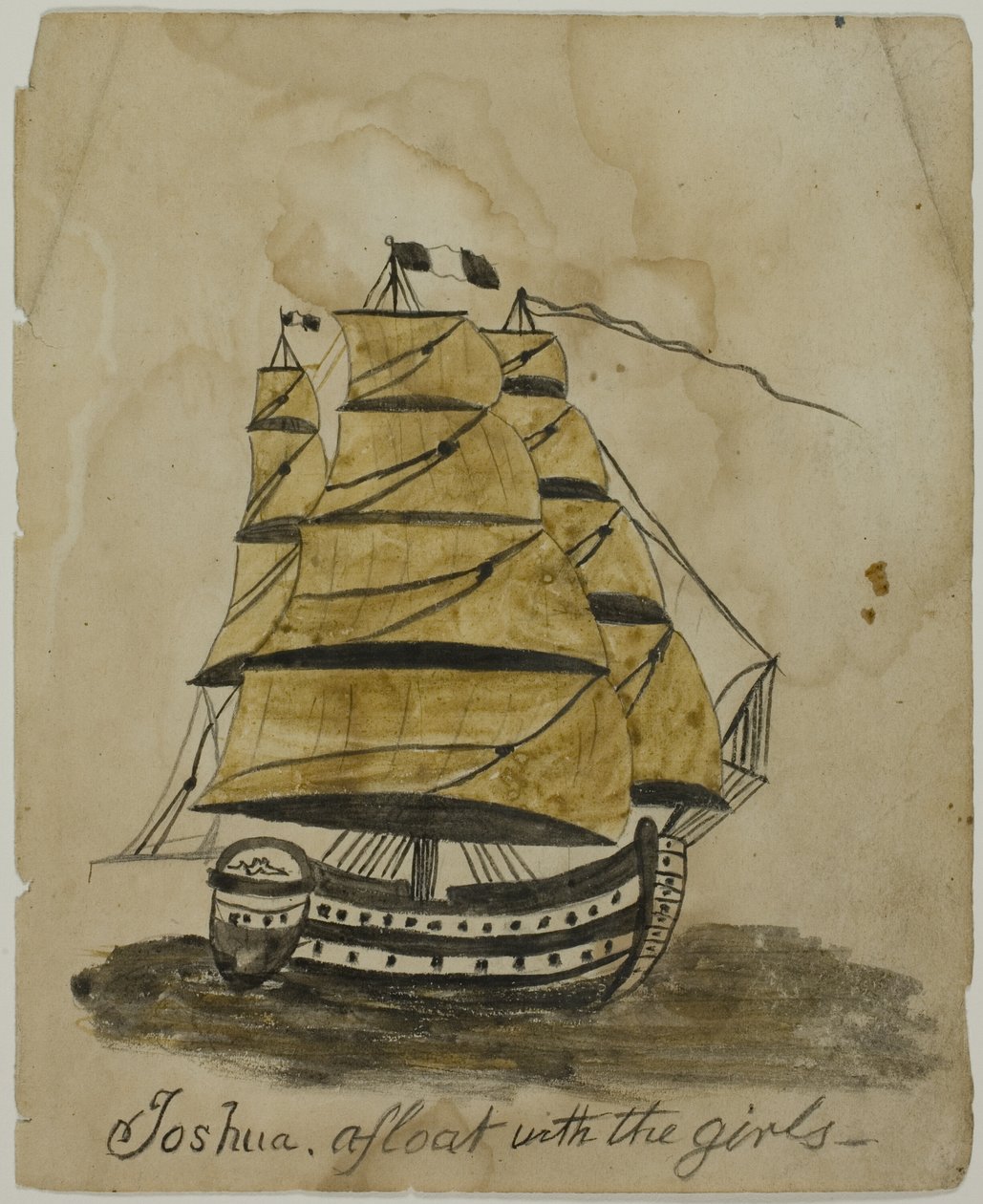 Joshua mit den Mädchen auf dem Wasser von Unknown artist