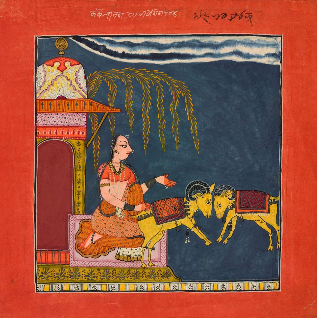 Kaccheli Ragini, aus einem Ragamala von Unknown artist