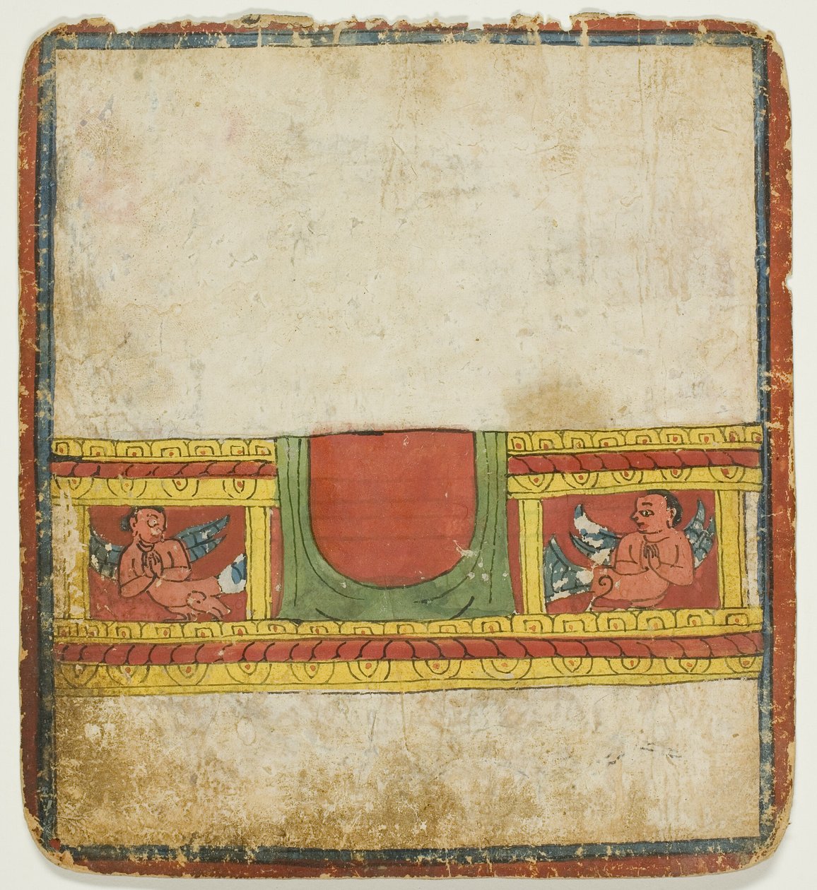 Kinnara-Thron, aus einem Satz von Initiationskarten (Tsakali) von Unknown artist
