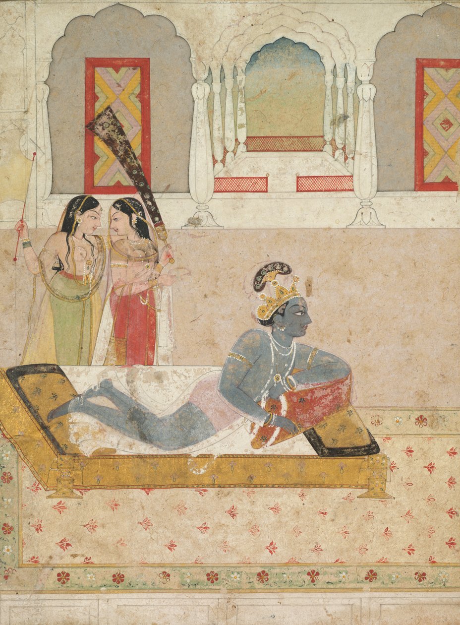 Krishna wartet auf Radha von Unknown artist