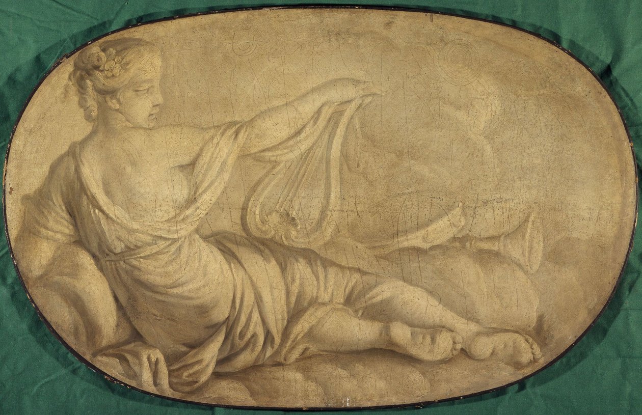 Die Musik (Allegorie, dekorative Malerei für das Hôtel La Rivière, später Canillac) von Unknown artist